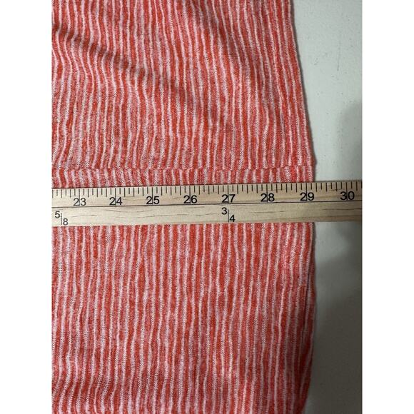 Lane Bryant Women's Top Size 22/24 Striped Orange Boho Short Sleeve - Picture 8 of 11